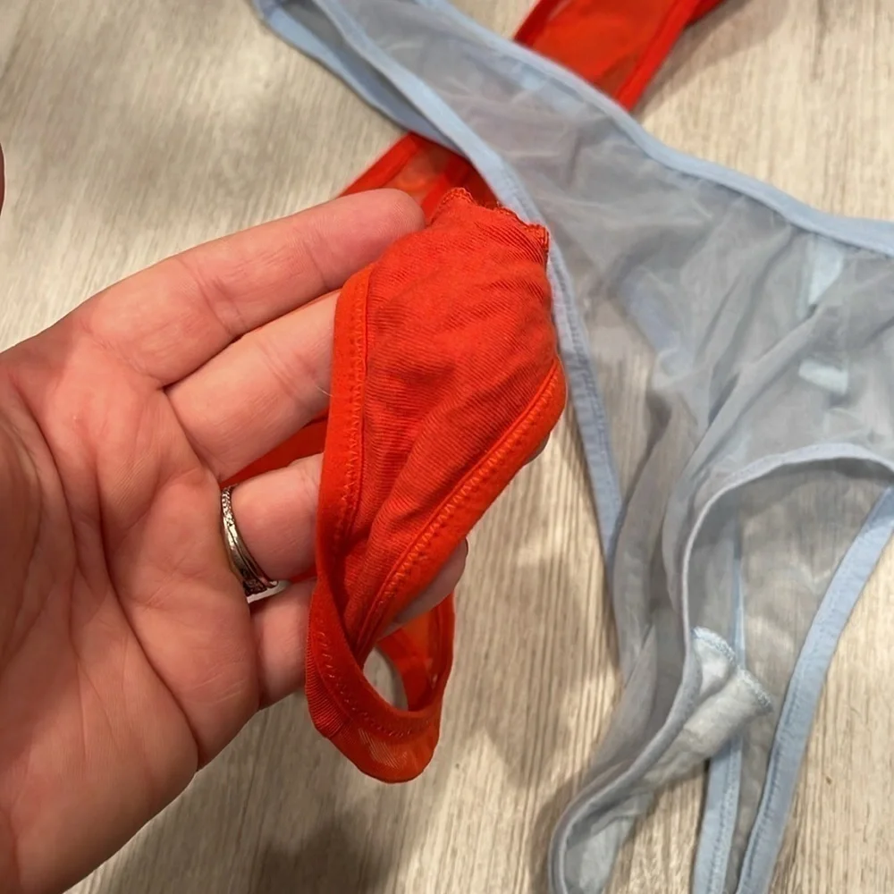 NWOT SKIMS 2PC ULTRA FINE MESH THONGs SIZE 3X